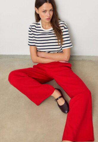 Wide Leg Joggingbroek met wijde pijpen