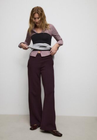 Wide Leg Joggingbroek met wijde pijpen