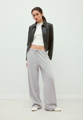 Wide Leg Joggingbroek met wijde pijpen