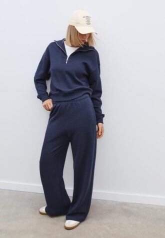 Wide Leg Joggingbroek met wijde pijpen