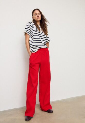 Wide Leg Joggingbroek met wijde pijpen