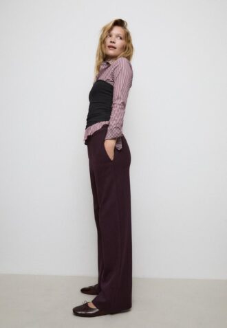 Wide Leg Joggingbroek met wijde pijpen