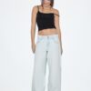Wide Leg loszittende jeans met studs