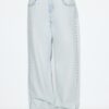 Wide Leg loszittende jeans met studs
