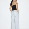 Wide Leg loszittende jeans met studs