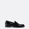Zwarte loafers met leerlook