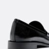 Zwarte loafers met leerlook