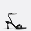 Zwarte sandalen met hak