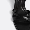Zwarte sandalen met hak